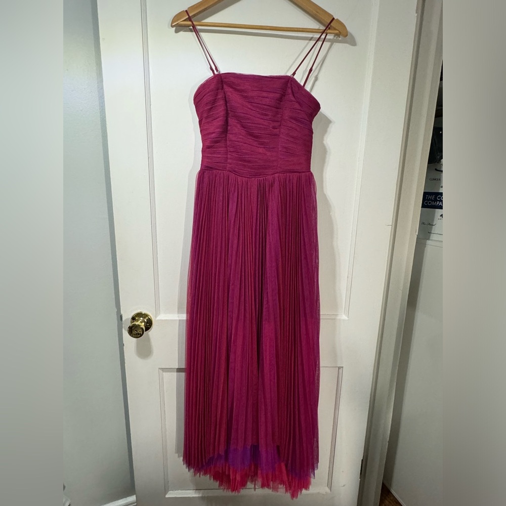 🦋 Summer Sale 🦋 LUCY PARIS PARKER TULLE DRESS IN MAGENTA IN PINK - Picture 3 of 9